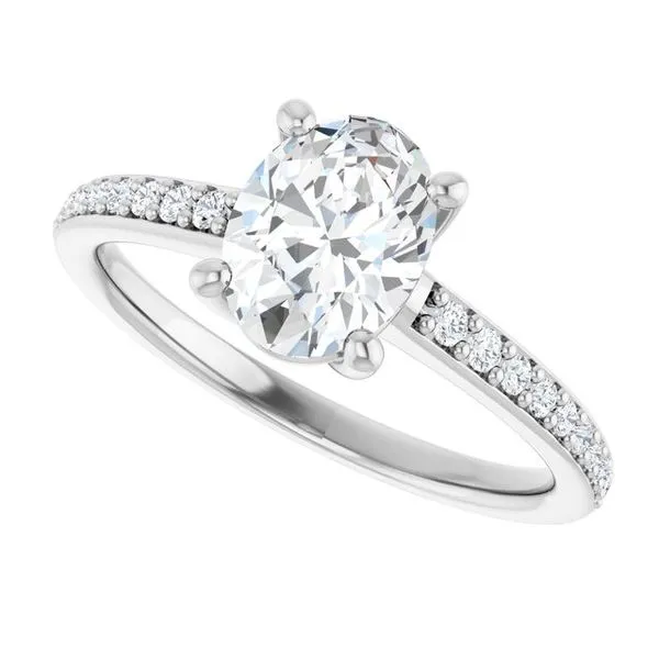 V-End Prong Engagement Ring Image 5 Eskews Fine Jewelers Lee's Summit, MO
