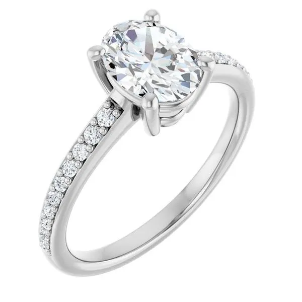 V-End Prong Engagement Ring Rox Atlanta Jewelers Decatur, GA