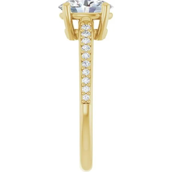 V-End Prong Engagement Ring Image 4 Eskews Fine Jewelers Lee's Summit, MO