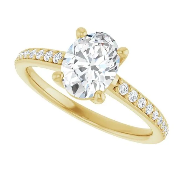 V-End Prong Engagement Ring Image 5 Eskews Fine Jewelers Lee's Summit, MO