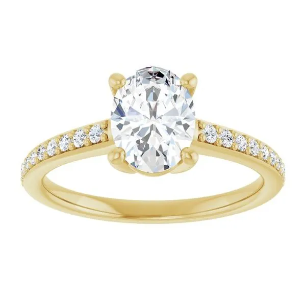 V-End Prong Engagement Ring Image 3 Rox Atlanta Jewelers Decatur, GA