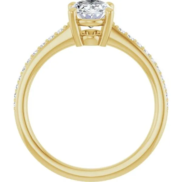 V-End Prong Engagement Ring Image 2 Rox Atlanta Jewelers Decatur, GA