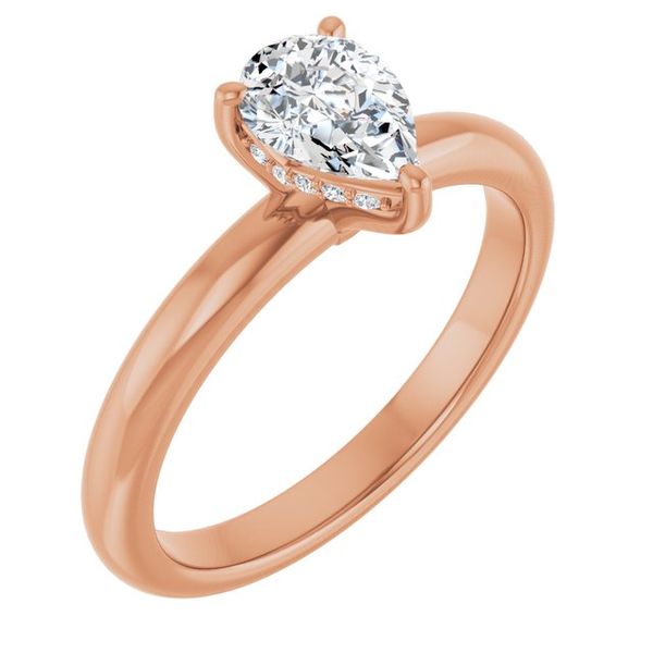 Hidden Halo-Style Engagement Ring