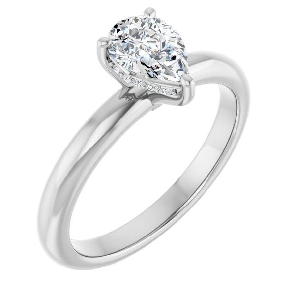 Hidden Halo-Style Engagement Ring