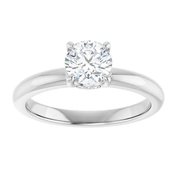 Hidden Halo-Style Engagement Ring Image 3 Raleigh Diamond Fine Jewelry Raleigh, NC