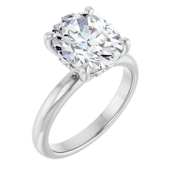 Hidden Halo-Style Engagement Ring