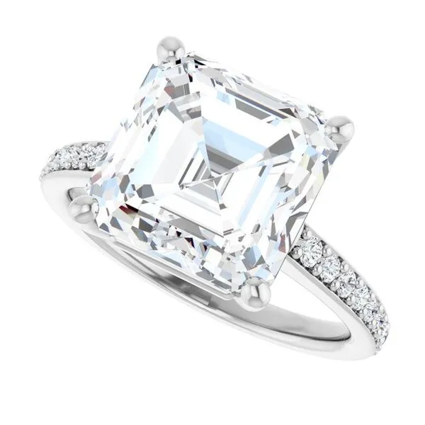 V-End Prong Engagement Ring Image 5 Eskews Fine Jewelers Lee's Summit, MO