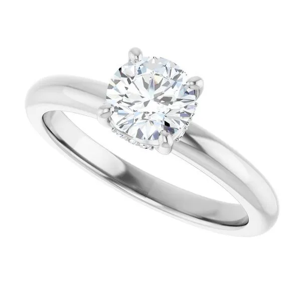 Hidden Halo-Style Engagement Ring Image 5 Raleigh Diamond Fine Jewelry Raleigh, NC