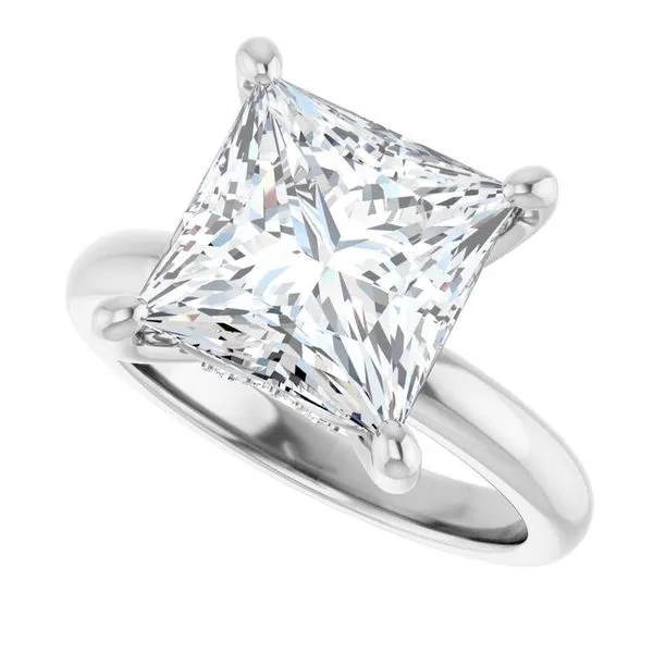 Hidden Halo-Style Engagement Ring Image 5 Raleigh Diamond Fine Jewelry Raleigh, NC