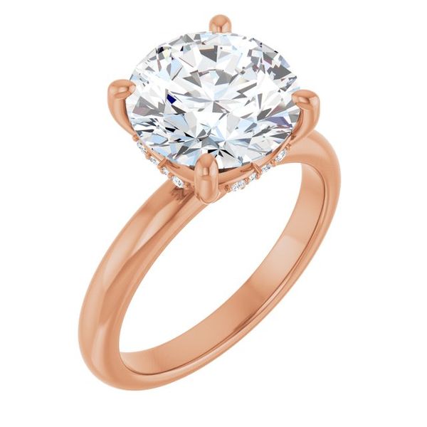 Hidden Halo-Style Engagement Ring