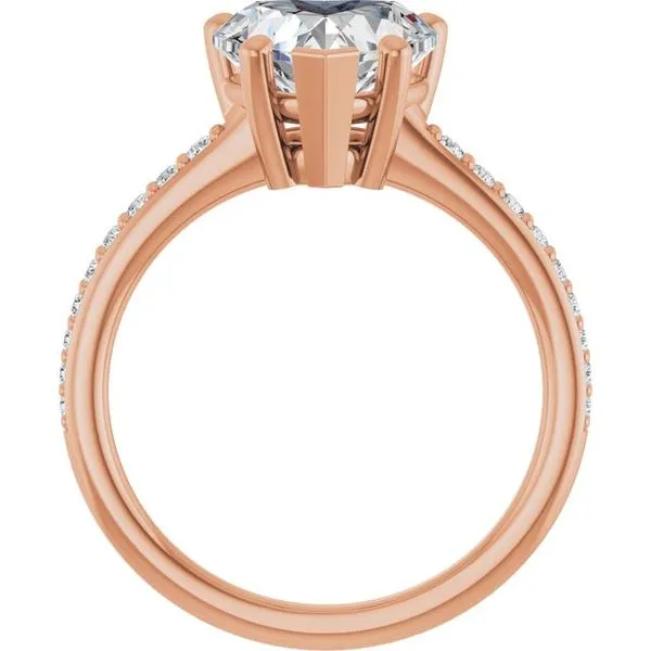 V-End Prong Engagement Ring Image 2 Rox Atlanta Jewelers Decatur, GA