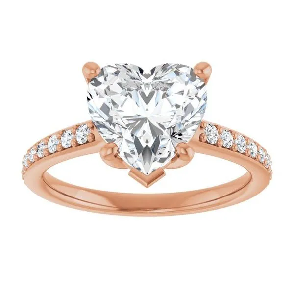 V-End Prong Engagement Ring Image 3 Rox Atlanta Jewelers Decatur, GA