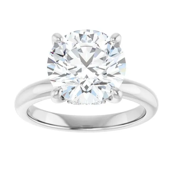 Hidden Halo-Style Engagement Ring Image 3 Raleigh Diamond Fine Jewelry Raleigh, NC