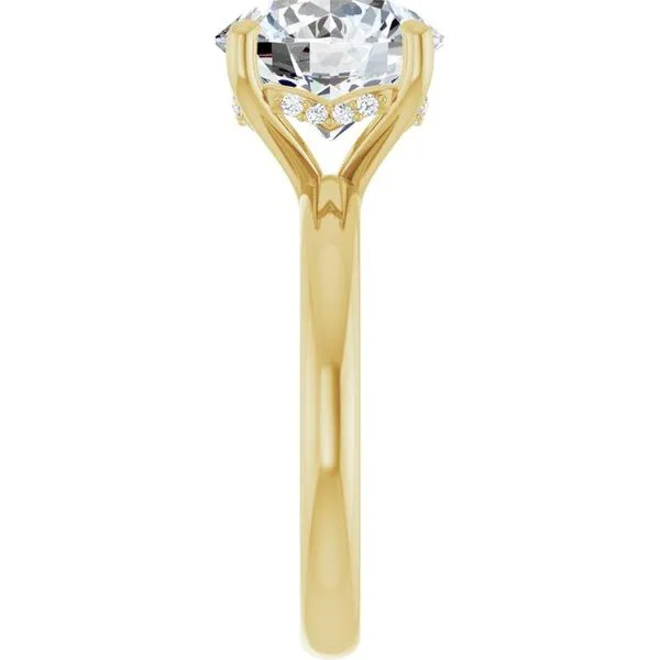 Hidden Halo-Style Engagement Ring Image 4 Raleigh Diamond Fine Jewelry Raleigh, NC