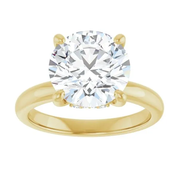 Hidden Halo-Style Engagement Ring Image 3 Raleigh Diamond Fine Jewelry Raleigh, NC