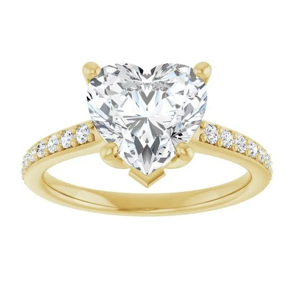 V-End Prong Engagement Ring Image 3 Rox Atlanta Jewelers Decatur, GA