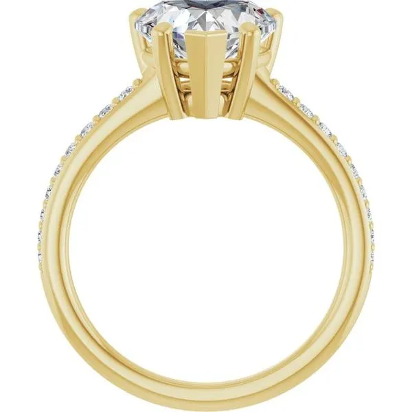 V-End Prong Engagement Ring Image 2 Rox Atlanta Jewelers Decatur, GA