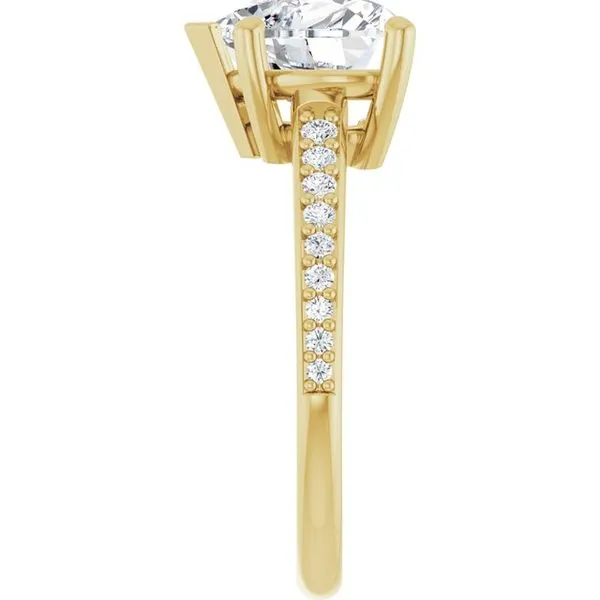 V-End Prong Engagement Ring Image 4 Rox Atlanta Jewelers Decatur, GA