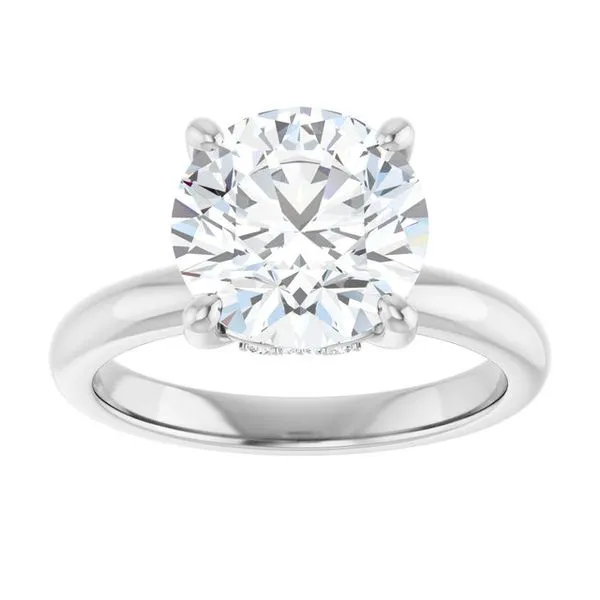 Hidden Halo-Style Engagement Ring Image 3 Raleigh Diamond Fine Jewelry Raleigh, NC
