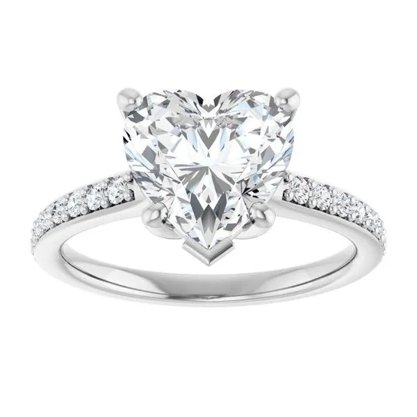 V-End Prong Engagement Ring Image 3 Rox Atlanta Jewelers Decatur, GA