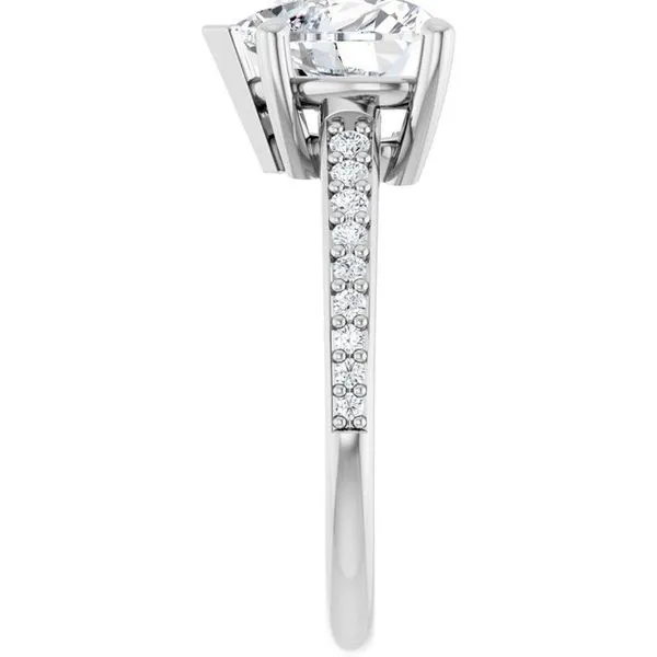 V-End Prong Engagement Ring Image 4 Rox Atlanta Jewelers Decatur, GA