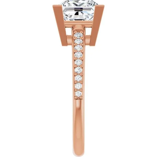 V-End Prong Engagement Ring Image 4 JF Jones Jewelers Rochester, NY