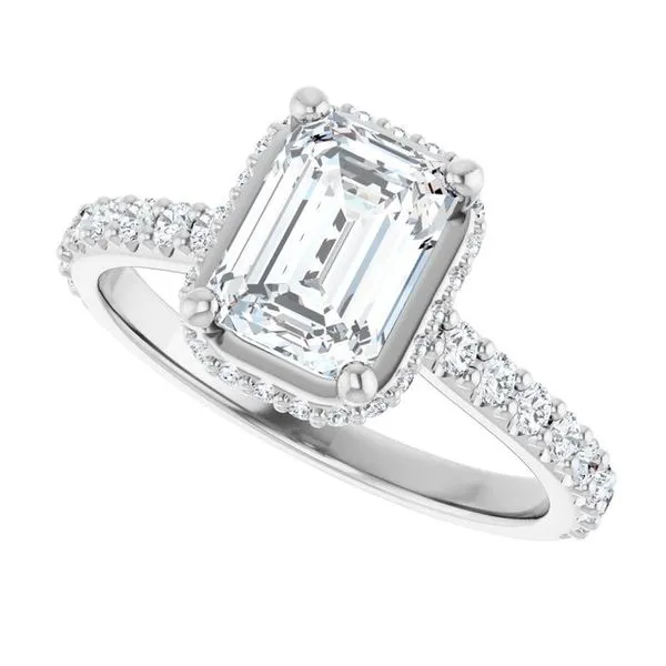 Hidden Halo-Style Engagement Ring Image 5 J. Thomas Jewelers Rochester Hills, MI