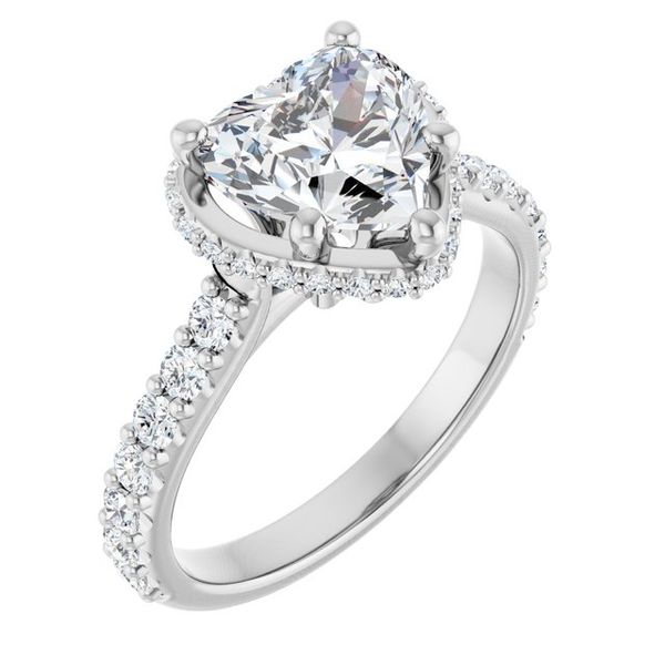 Hidden Halo-Style Engagement Ring