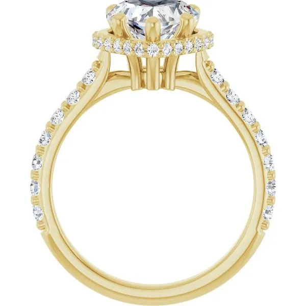 Hidden Halo-Style Engagement Ring Image 2 Futer Bros Jewelers York, PA