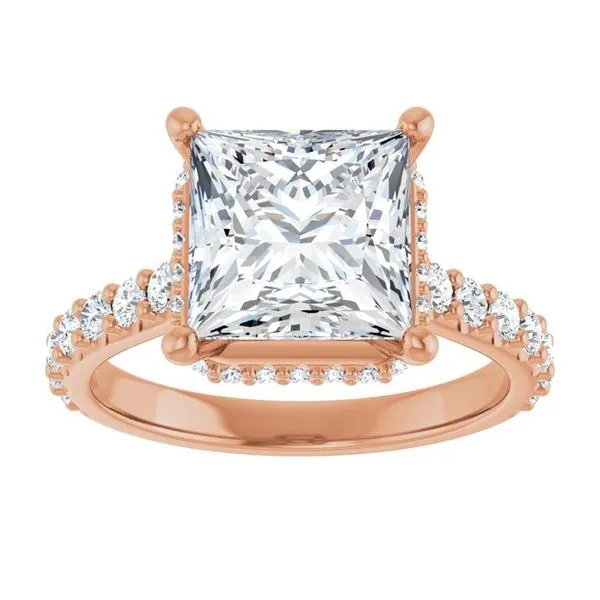 Hidden Halo-Style Engagement Ring Image 3 Futer Bros Jewelers York, PA