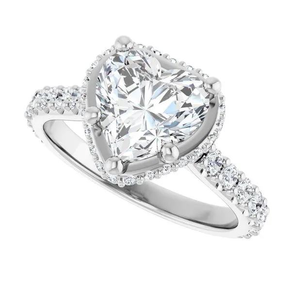 Hidden Halo-Style Engagement Ring Image 5 Ask Design Jewelers Olean, NY
