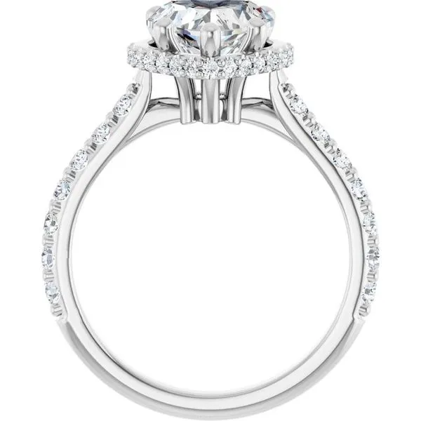 Hidden Halo-Style Engagement Ring Image 2 Hudson Valley Goldsmith New Paltz, NY