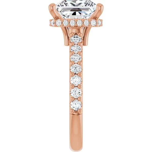 Hidden Halo-Style Engagement Ring Image 4 Ask Design Jewelers Olean, NY