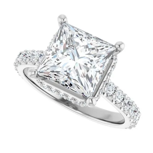 Hidden Halo-Style Engagement Ring Image 5 Raleigh Diamond Fine Jewelry Raleigh, NC