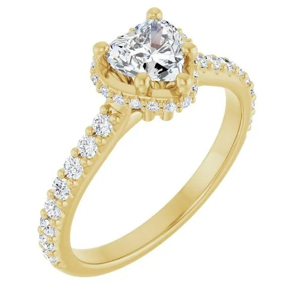 Hidden Halo-Style Engagement Ring Don's Jewelry & Design Washington, IA