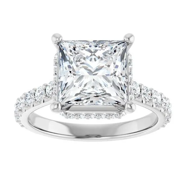 Hidden Halo-Style Engagement Ring Image 3 Northwood Jewelers Northwood, OH