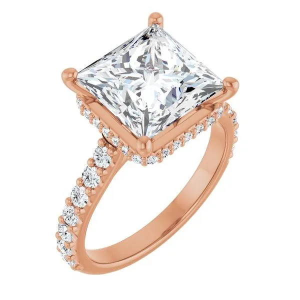Hidden Halo-Style Engagement Ring