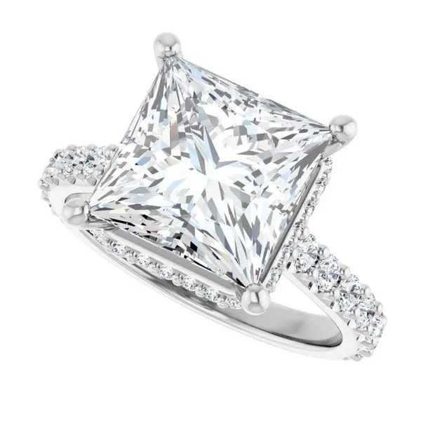 Hidden Halo-Style Engagement Ring Image 5 Vulcan's Forge LLC KANSAS CITY, MO