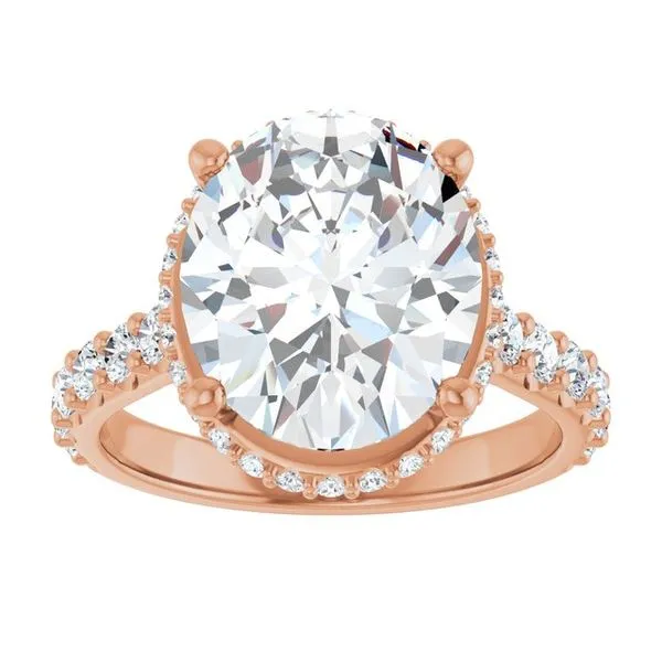 Hidden Halo-Style Engagement Ring Image 3 Vulcan's Forge LLC KANSAS CITY, MO