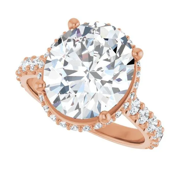 Hidden Halo-Style Engagement Ring Image 5 Hudson Valley Goldsmith New Paltz, NY