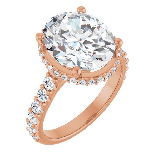 Hidden Halo-Style Engagement Ring