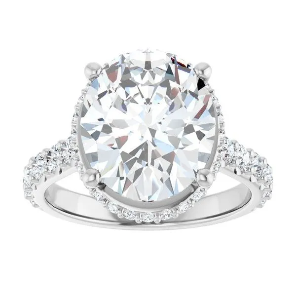 Hidden Halo-Style Engagement Ring Image 3 J. Thomas Jewelers Rochester Hills, MI