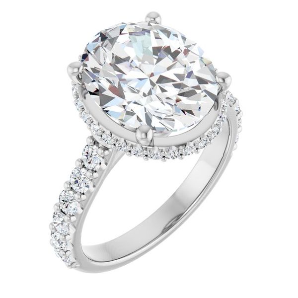 Hidden Halo-Style Engagement Ring