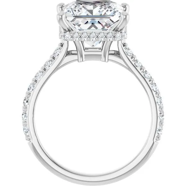 Hidden Halo-Style Engagement Ring Image 2 Vulcan's Forge LLC KANSAS CITY, MO