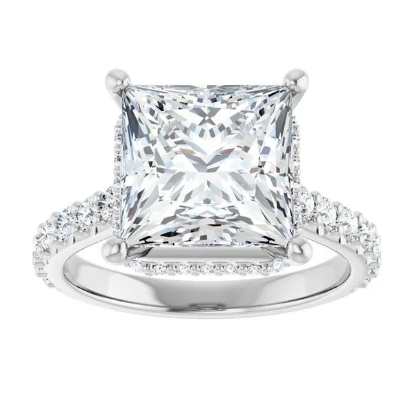 Hidden Halo-Style Engagement Ring Image 3 Raleigh Diamond Fine Jewelry Raleigh, NC