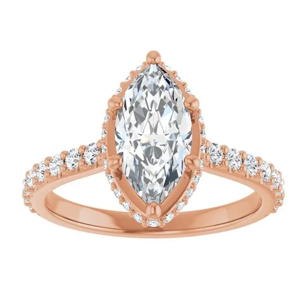 Hidden Halo-Style Engagement Ring Image 3 Ocean View Jewelers Millville, DE