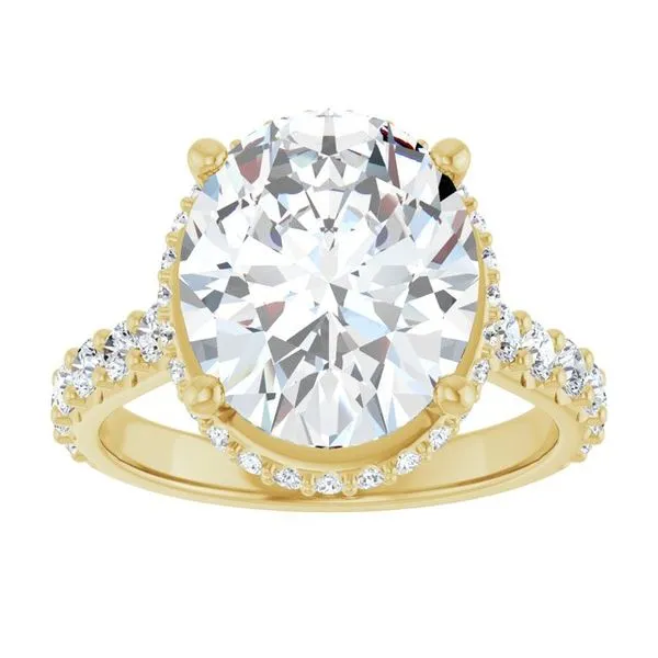 Hidden Halo-Style Engagement Ring Image 3 Shipley's Fine Jewelry Hampstead, MD