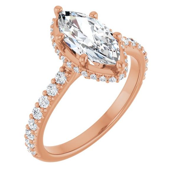 Hidden Halo-Style Engagement Ring
