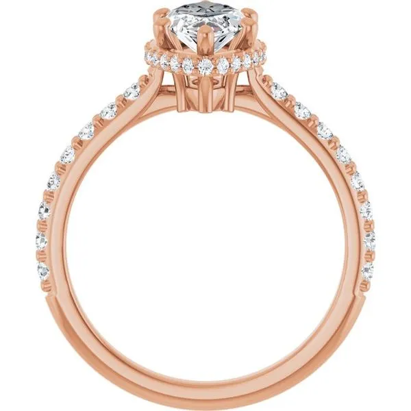 Hidden Halo-Style Engagement Ring Image 2 Don's Jewelry & Design Washington, IA