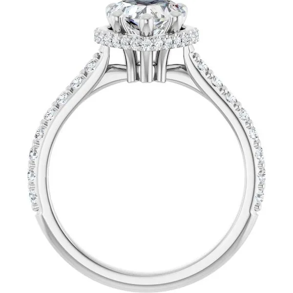 Hidden Halo-Style Engagement Ring Image 2 Vulcan's Forge LLC KANSAS CITY, MO